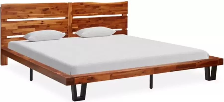 VidaXL Bedframe boomstam massief acaciahout 200 cm