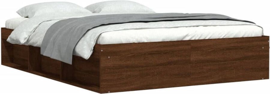 VidaXL -Bedframe-bruineikenkleurig-140x200-cm - Foto 4