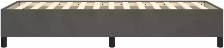 VidaXL Bedframe zonder matras 80x200 cm fluweel donkergrijs - Foto 4
