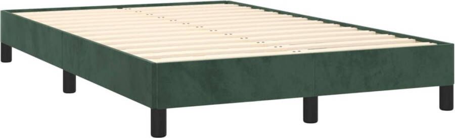 VidaXL Bedframe zonder matras 120x190 cm fluweel donkergroen - Foto 4