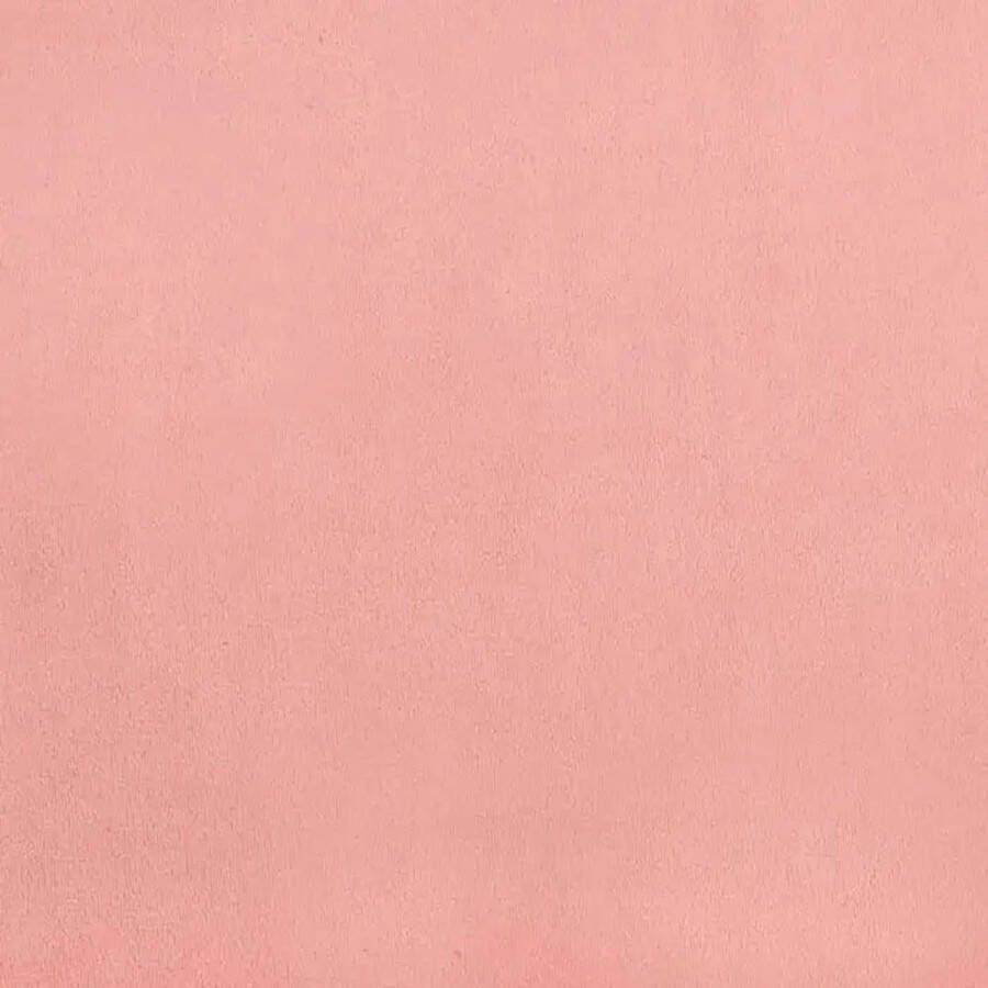 VidaXL -Bedframe-fluweel-roze-160x200-cm