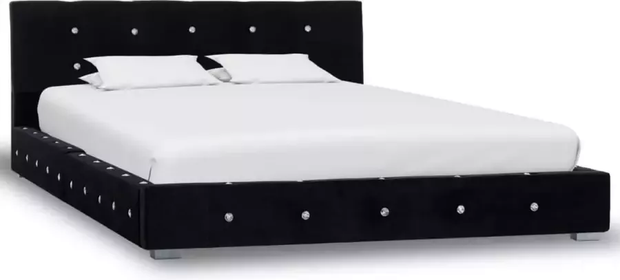 VidaXL Bedframe fluweel zwart 120x200 cm - Foto 1