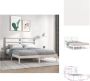 VidaXL Bedframe Grenenhout 120x190 cm Wit Bed - Thumbnail 2