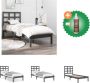 VidaXL Houten Bedframe Modern Eenpersoonsbed Afmeting- 205.5 x 105.5 x 69.5 cm Kleur- Grijs Materiaal- Grenenhout Ken- Stabiel en comfortabel Bed Inclusief Houtreiniger en verfrisser - Thumbnail 2