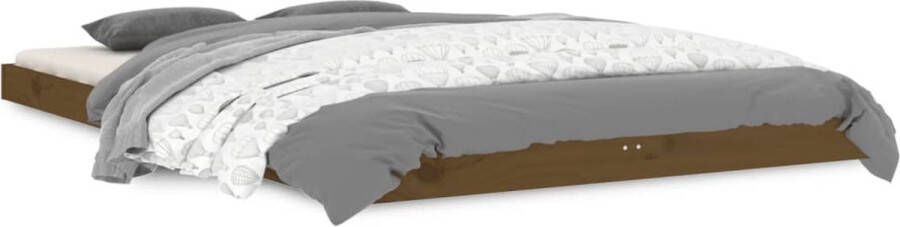VidaXL -Bedframe-grenenhout-honingbruin-120x190-cm-4FT-Small-Double - Foto 5