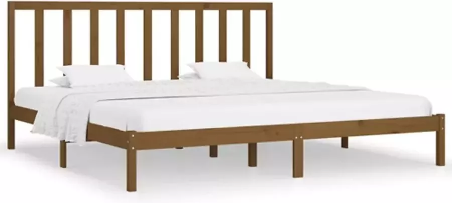 VidaXL -Bedframe-grenenhout-honingbruin-180x200-cm-6FT-Super-King - Foto 3