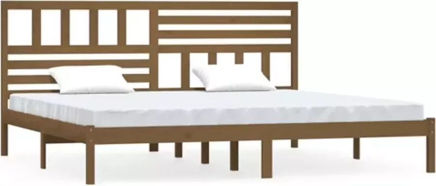 VidaXL -Bedframe-grenenhout-honingbruin-180x200-cm-6FT-Super-King - Foto 2