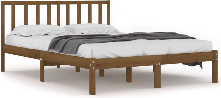 VidaXL -Bedframe-grenenhout-honingbruin-180x200-cm-6FT-Super-King - Foto 2