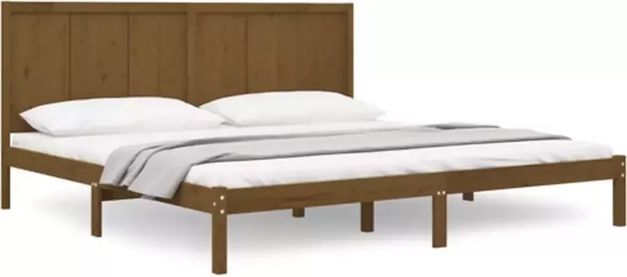 VIDAXL Bedframe grenenhout honingbruin 180x200 cm 6FT Super King - Foto 2