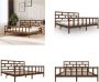 VidaXL Bedframe grenenhout honingbruin 180x200 cm 6FT Super King Bedframe Bedframes Bed Bedbodem - Thumbnail 2