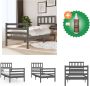 VidaXL Houten Bedframe Modern Eenpersoonsbed Afmeting- 205.5 x 105.5 x 69.5 cm Kleur- Grijs Materiaal- Grenenhout Ken- Stabiel en comfortabel Bed Inclusief Houtreiniger en verfrisser - Thumbnail 4