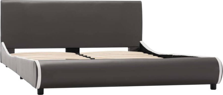 VidaXL -Bedframe-kunstleer-antracietgrijs-140x200-cm - Foto 2