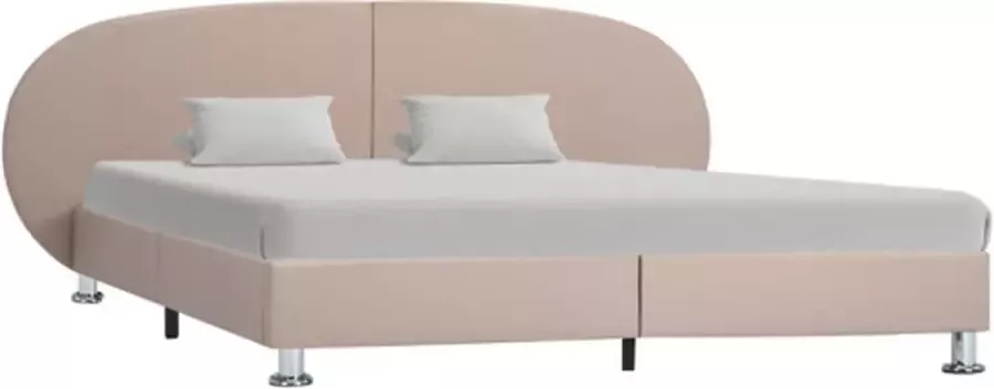 VIDAXL Bedframe kunstleer cappuccino 120x200 cm - Foto 1