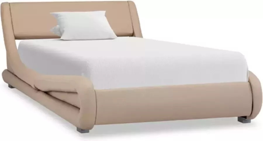 VIDAXL Bedframe kunstleer cappuccino 90x200 cm - Foto 1