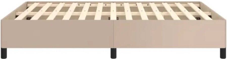 VidaXL -Bedframe-kunstleer-cappuccinokleurig-140x200-cm - Foto 9