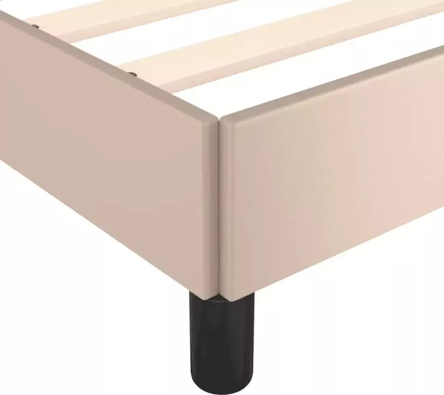 VidaXL -Bedframe-kunstleer-cappuccinokleurig-180x200-cm - Foto 3