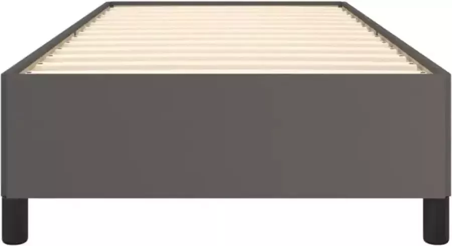 VidaXL -Bedframe-kunstleer-grijs-100x200-cm - Foto 4