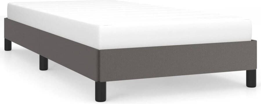 VidaXL -Bedframe-kunstleer-grijs-80x200-cm