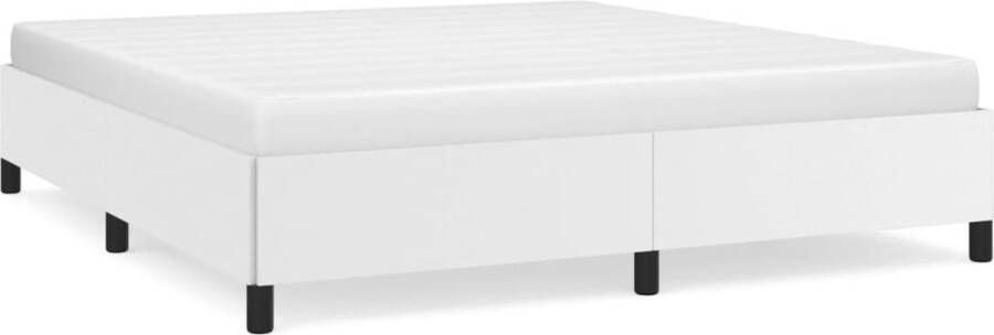 VidaXL -Bedframe-kunstleer-wit-180x200-cm - Foto 2