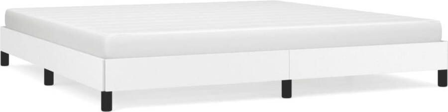 VidaXL -Bedframe-kunstleer-wit-200x200-cm - Foto 2