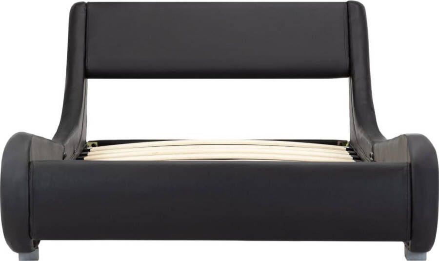 VidaXL Bedframe kunstleer zwart 100x200 cm
