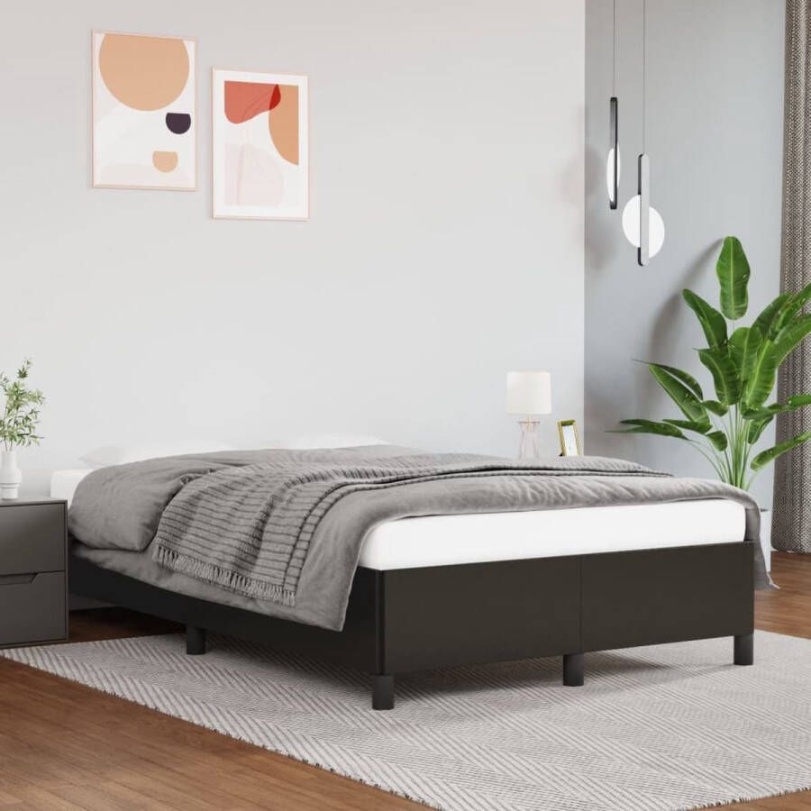 VidaXL -Bedframe-kunstleer-zwart-120x200-cm - Foto 6