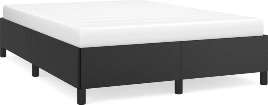 VidaXL -Bedframe-kunstleer-zwart-140x200-cm