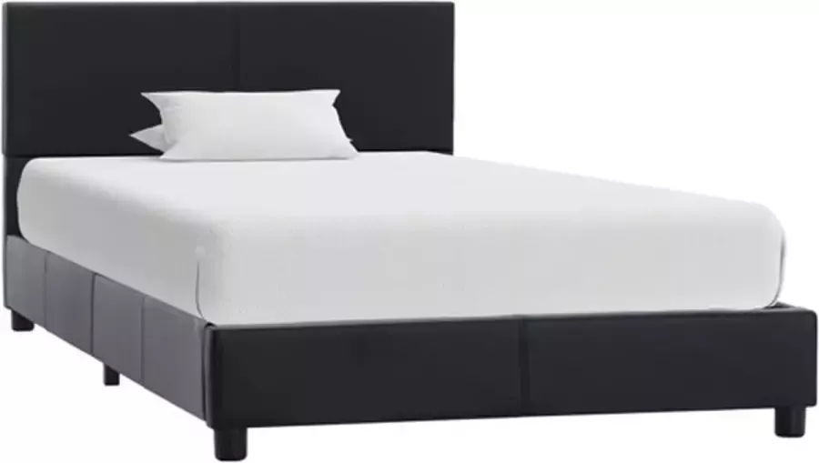 VidaXL -Bedframe-kunstleer-zwart-90x200-cm