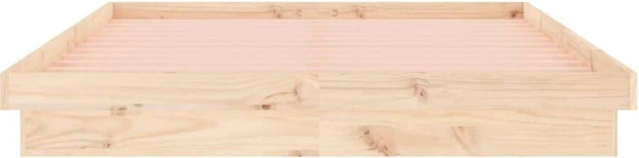 VidaXL -Bedframe-LED-massief-hout-140x200-cm - Foto 3