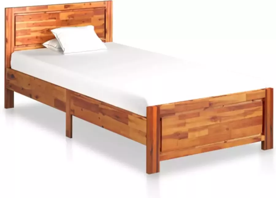 VidaXL Bedframe massief acaciahout 100x200 cm - Foto 2