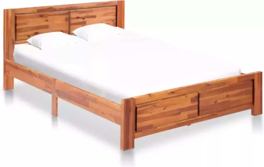 VidaXL -Bedframe-massief-acaciahout-120x200-cm - Foto 2