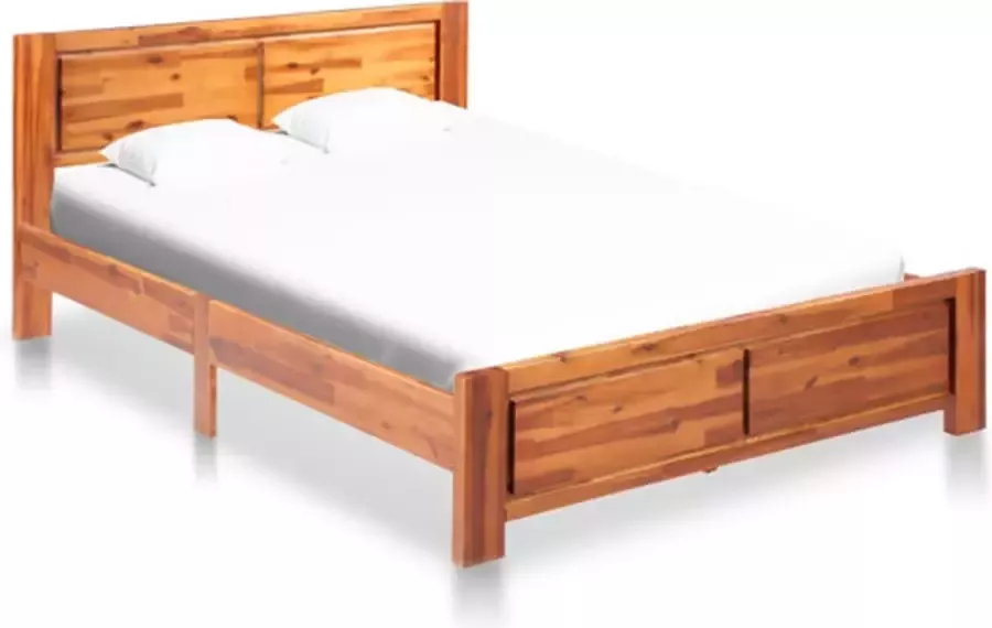 VidaXL -Bedframe-massief-acaciahout-140x200-cm - Foto 2