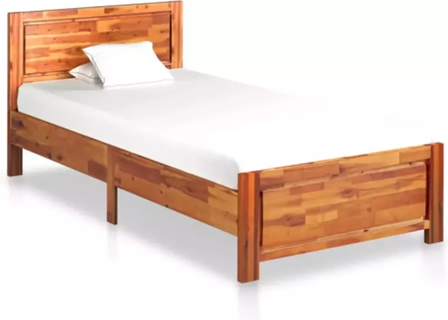 VidaXL -Bedframe-massief-acaciahout-90x200-cm - Foto 3