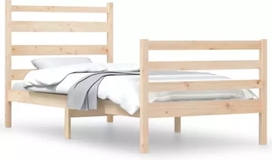 VidaXL -Bedframe-massief-grenenhout-100x200-cm - Foto 2