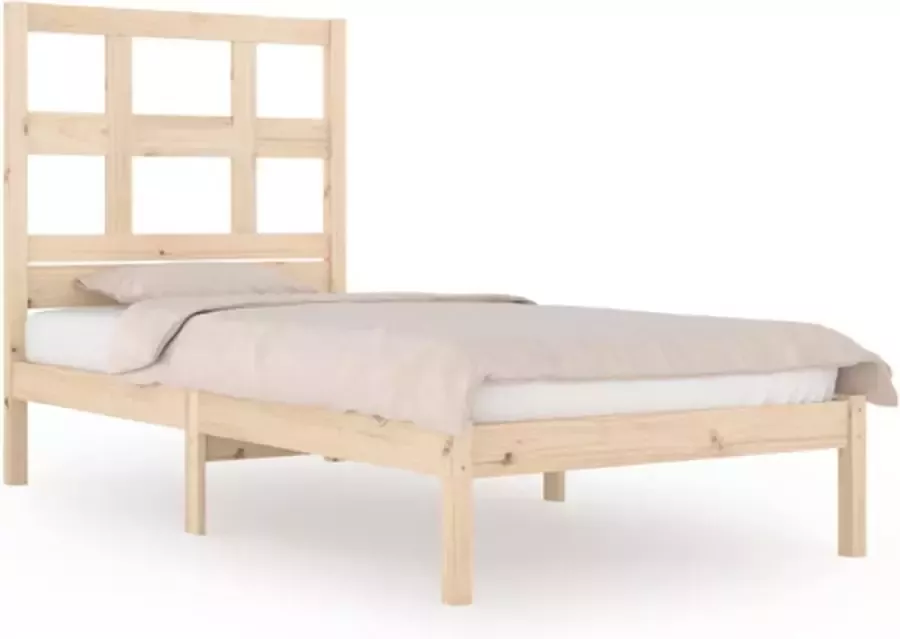 VIDAXL Bedframe zonder matras massief grenenhout 100x200 cm - Foto 6