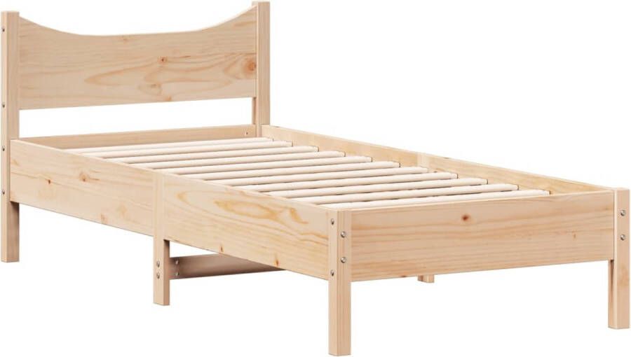 VIDAXL Bedframe zonder matras massief grenenhout 100x200 cm - Foto 3