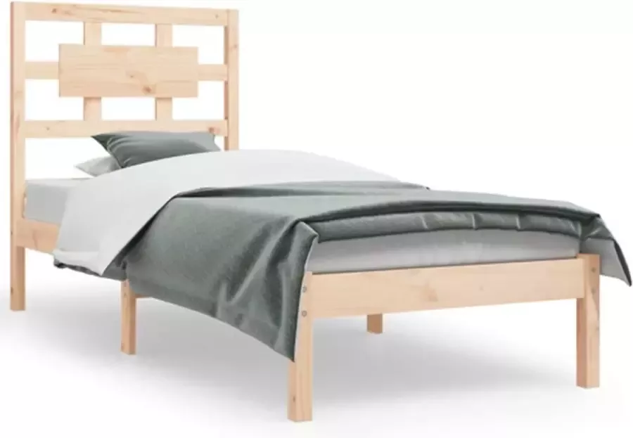 VIDAXL Bedframe zonder matras massief grenenhout 100x200 cm - Foto 2