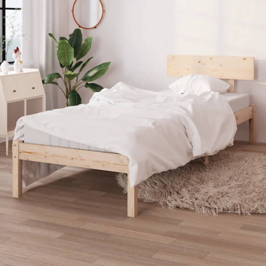 VidaXL -Bedframe-massief-grenenhout-100x200-cm