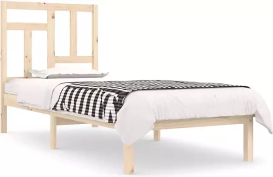 VIDAXL Bedframe zonder matras massief grenenhout 100x200 cm - Foto 8