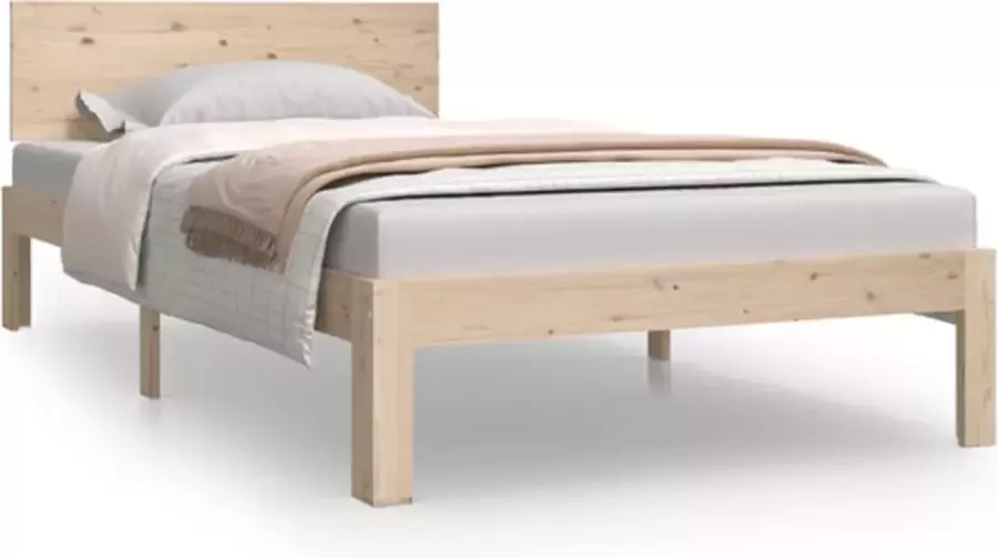 VidaXL -Bedframe-massief-grenenhout-100x200-cm - Foto 3