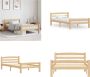 VidaXL Bedframe massief grenenhout 100x200 cm Bedframe Bed Frame Bed Frames - Thumbnail 7