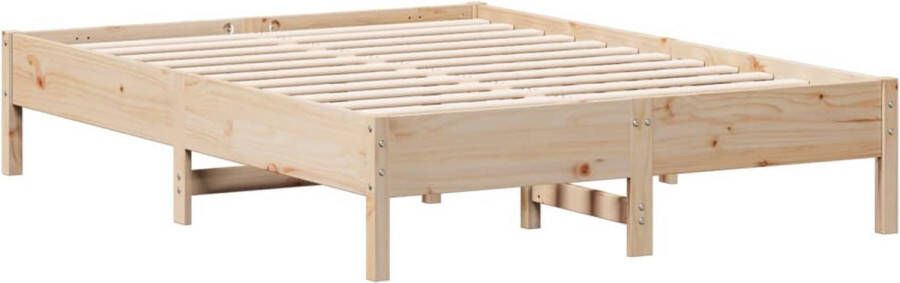 VIDAXL Bedframe zonder matras massief grenenhout 120x190 cm - Foto 4