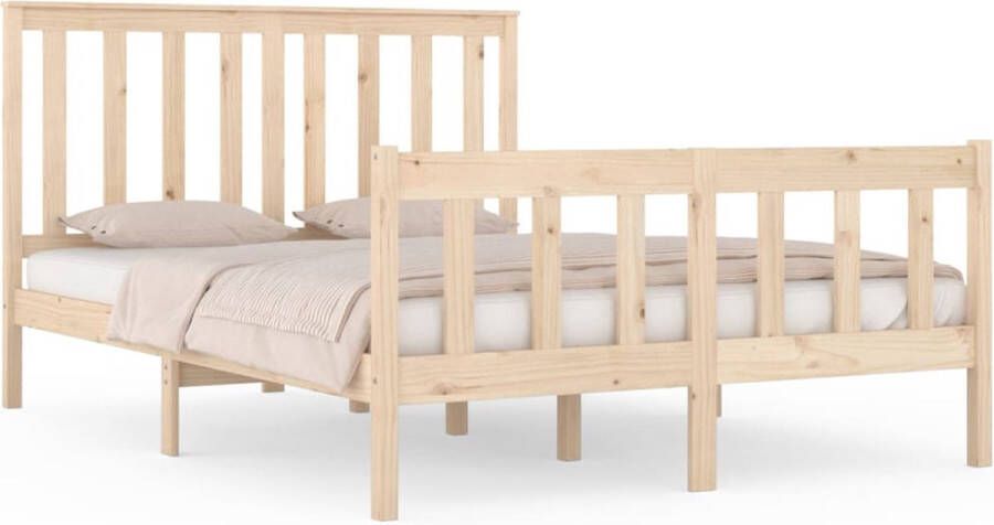 VidaXL -Bedframe-massief-grenenhout-120x190-cm-4FT-Small-Double