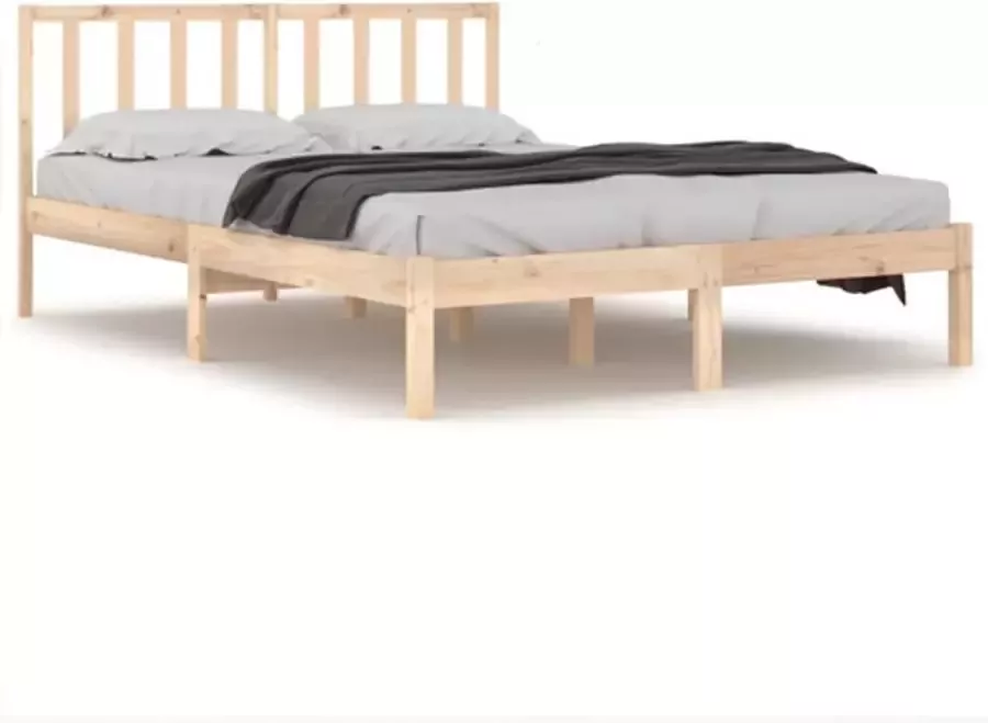 VidaXL -Bedframe-massief-grenenhout-120x190-cm-4FT-Small-Double - Foto 3
