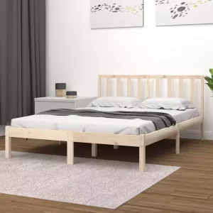 VidaXL Bedframe massief grenenhout 120x190 cm 4FT Small Double