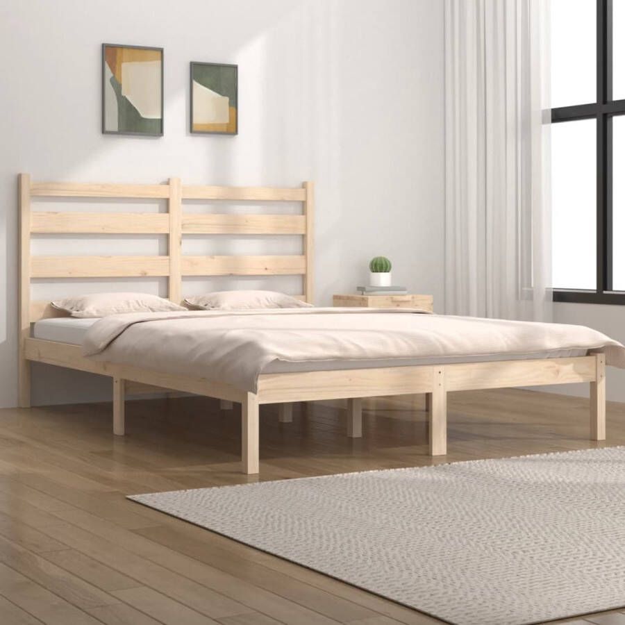 VidaXL -Bedframe-massief-grenenhout-120x200-cm