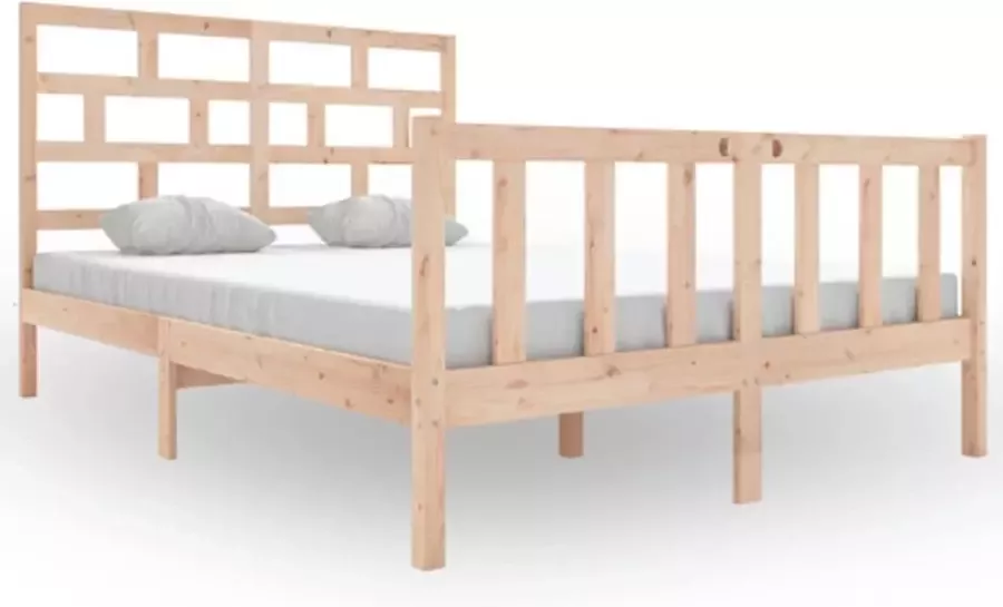 VidaXL -Bedframe-massief-grenenhout-120x200-cm - Foto 2