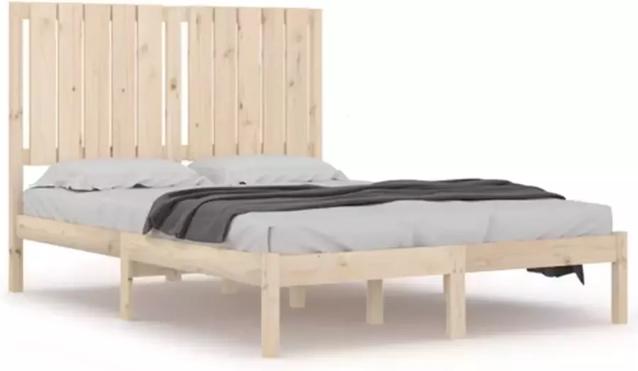 VIDAXL Bedframe zonder matras massief grenenhout 120x200 cm - Foto 3
