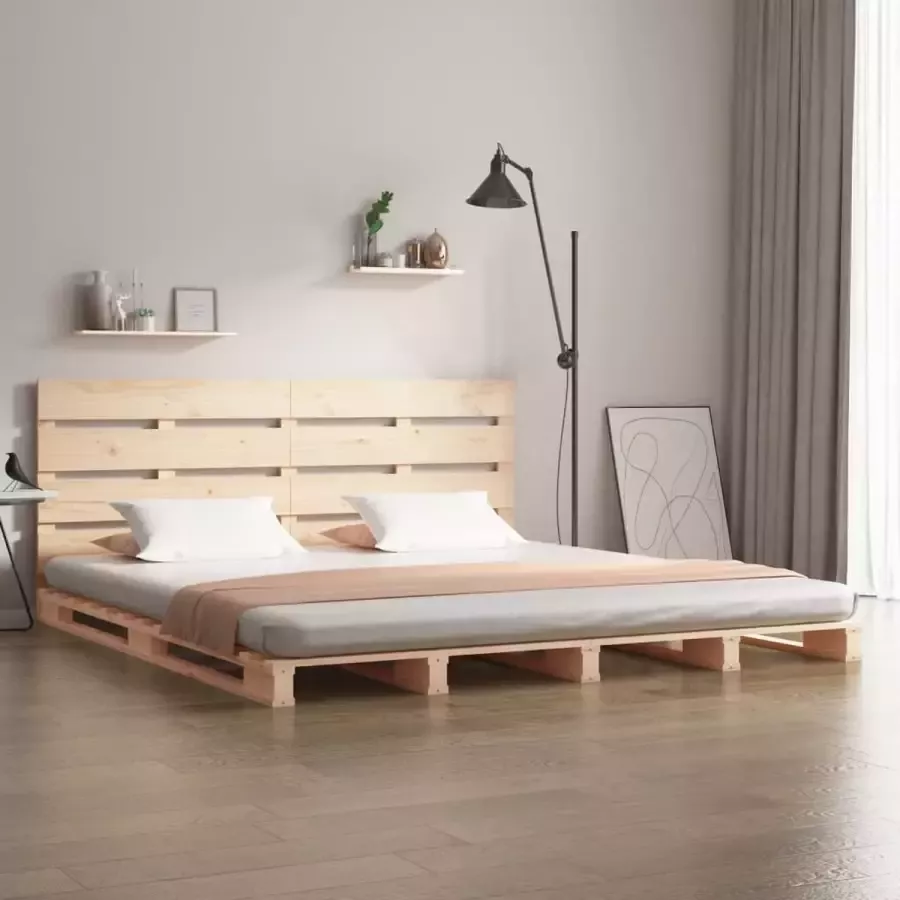 VidaXL -Bedframe-massief-grenenhout-120x200-cm