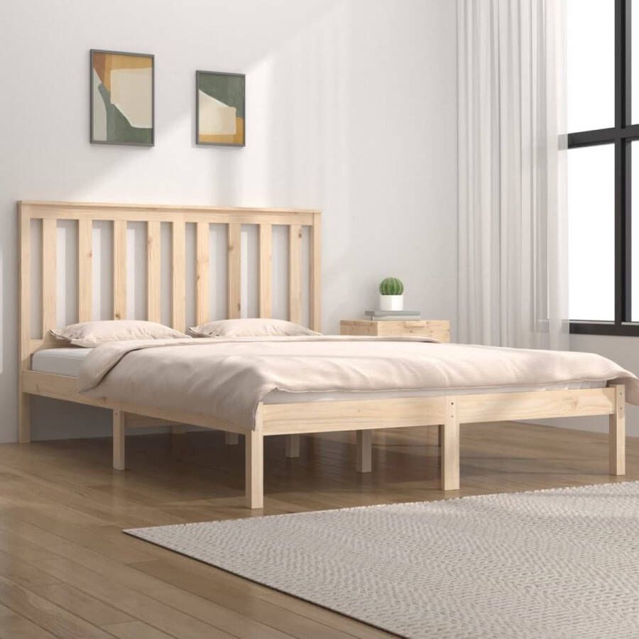 VidaXL -Bedframe-massief-grenenhout-120x200-cm